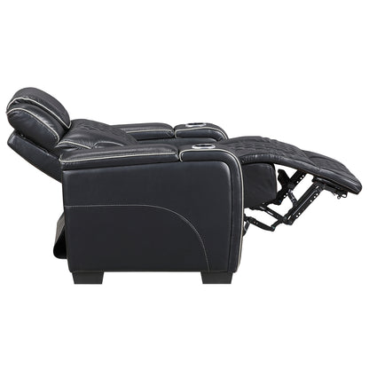 Apex Power Reclining Chair with Power Headrest, Storage Arms with Cup Holders, Air Massage and Heat, LED Lighting and Charging Ports