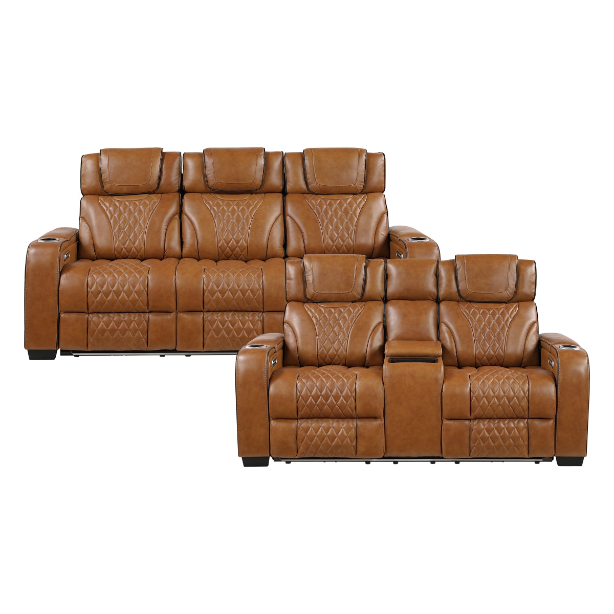 Apex 2-Piece Living Room Set (Sofa and Love Seat)