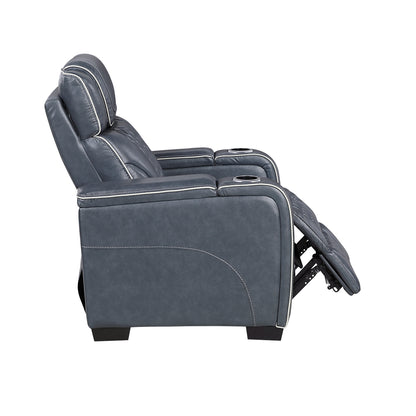 Apex Power Reclining Chair with Power Headrest, Storage Arms with Cup Holders, Air Massage and Heat, LED Lighting and Charging Ports