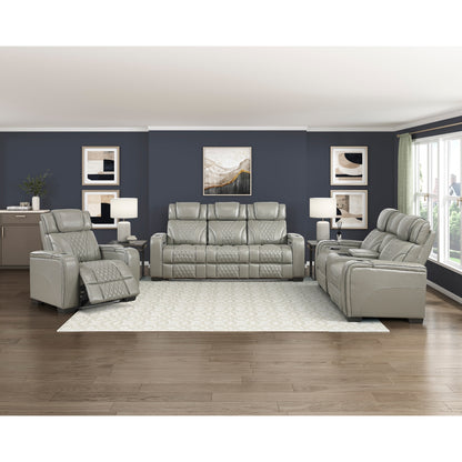 Apex Power Reclining Chair with Power Headrest, Storage Arms with Cup Holders, Air Massage and Heat, LED Lighting and Charging Ports