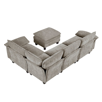 Dublin 5-Piece Modular Sectional with Ottoman