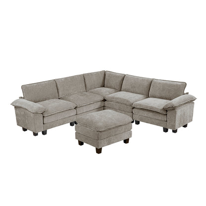 Dublin 6-Piece Modular Sectional with Ottoman