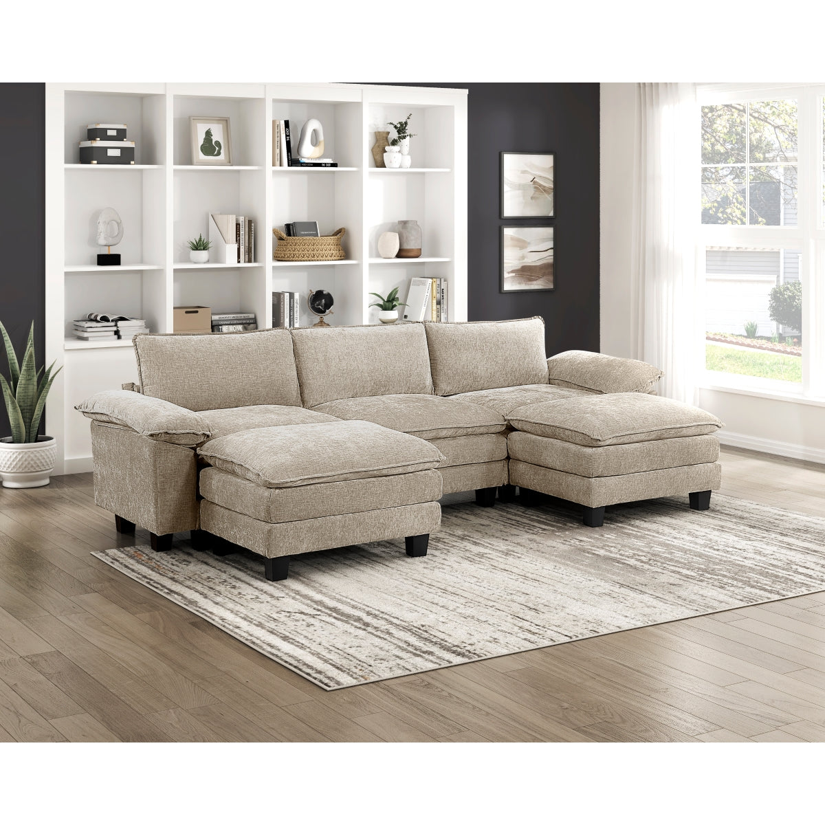 Dublin 5-Piece Modular Sectional with Ottoman