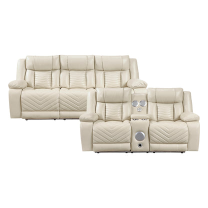 Huron 2-Piece Living Room Set (Sofa and Love Seat)