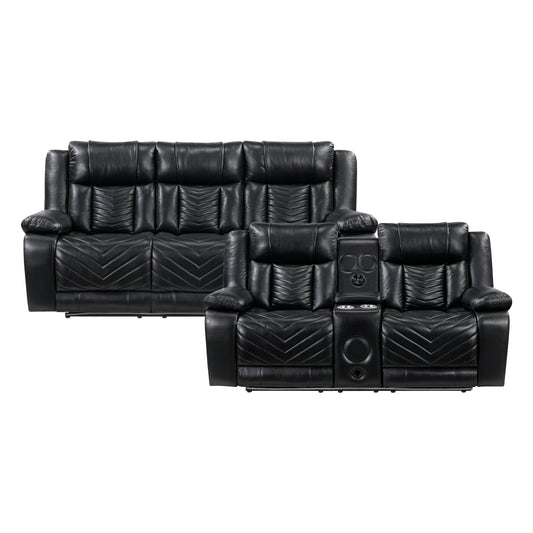 Huron 2-Piece Living Room Set (Sofa and Love Seat)