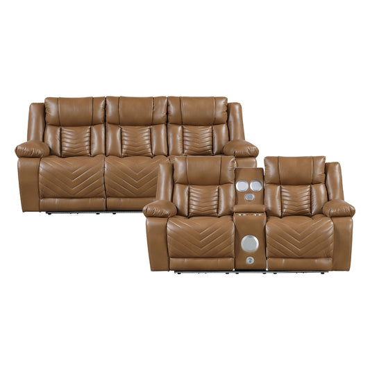 Huron 2-Piece Living Room Set (Sofa and Love Seat)
