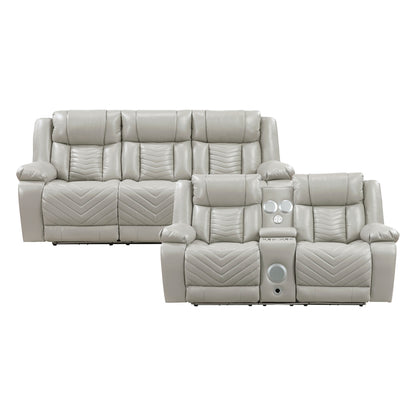 Huron 2-Piece Living Room Set (Sofa and Love Seat)