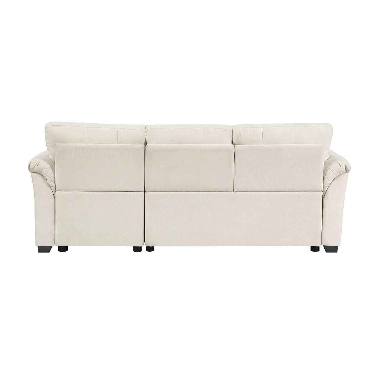 Elara 2-Piece Reversible Sectional with Pull-out Bed, Reversible Chaise and Hidden Storage
