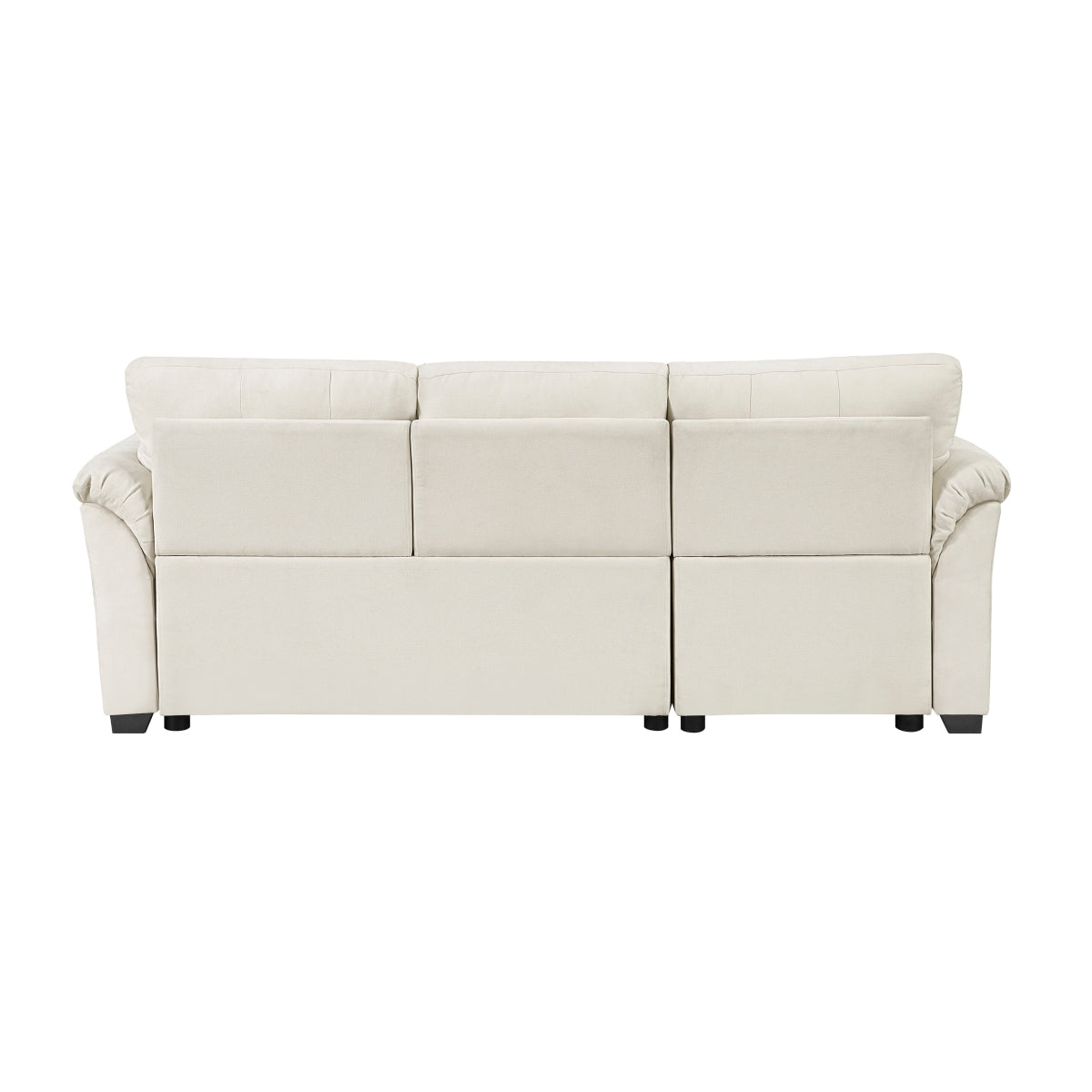 Elara 2-Piece Reversible Sectional with Pull-out Bed, Reversible Chaise and Hidden Storage