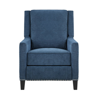 Banks Push Back Reclining Chair - Blue