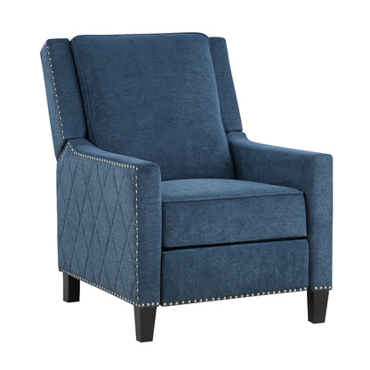 Banks Push Back Reclining Chair - Blue