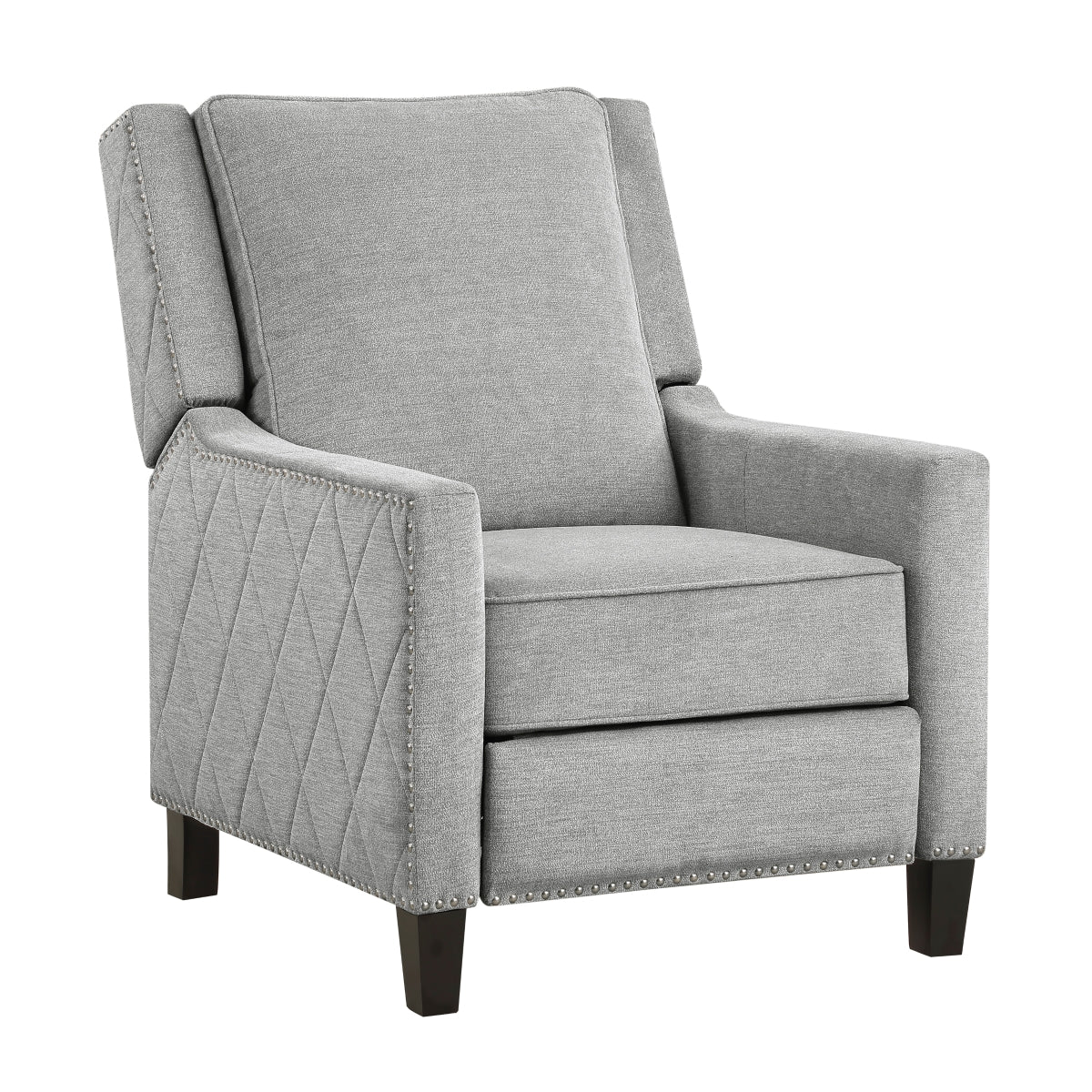 Banks Push Back Reclining Chair - Gray