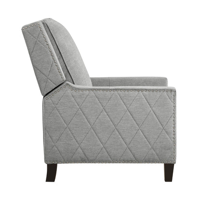 Banks Push Back Reclining Chair - Gray
