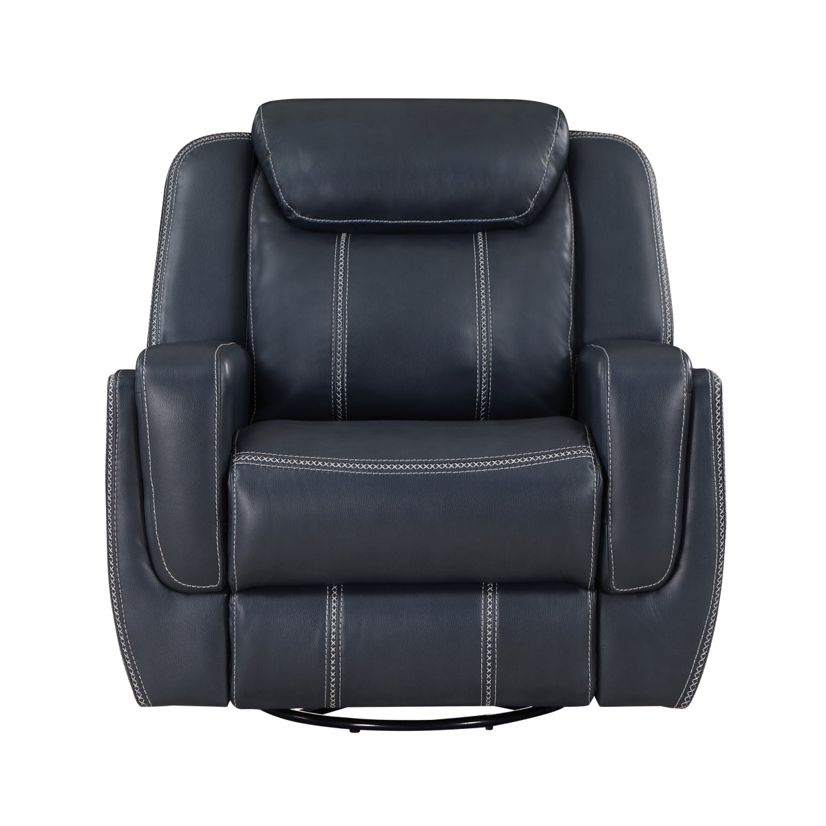 Littleton Swivel Glider Reclining Chair - Blue