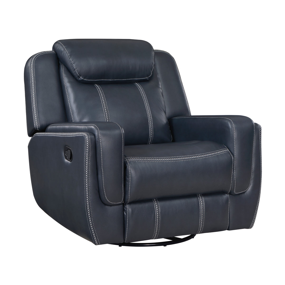 Littleton Swivel Glider Reclining Chair - Blue
