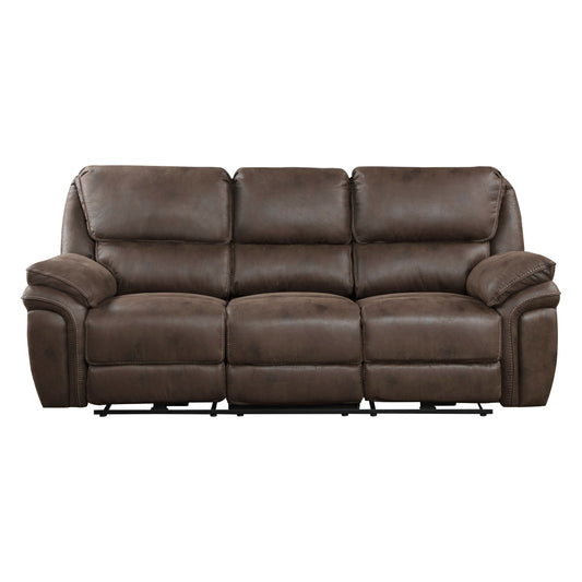 Proctor Power Double Reclining Sofa - Brown