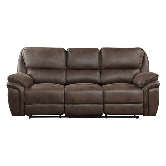 Proctor Double Reclining Sofa - Brown