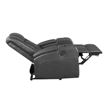 Turbo Power Reclining Chair with Wireless Charger, Cooling Cup-Holder, Storage Arms, Wireless Speakers, LED Light and USB port