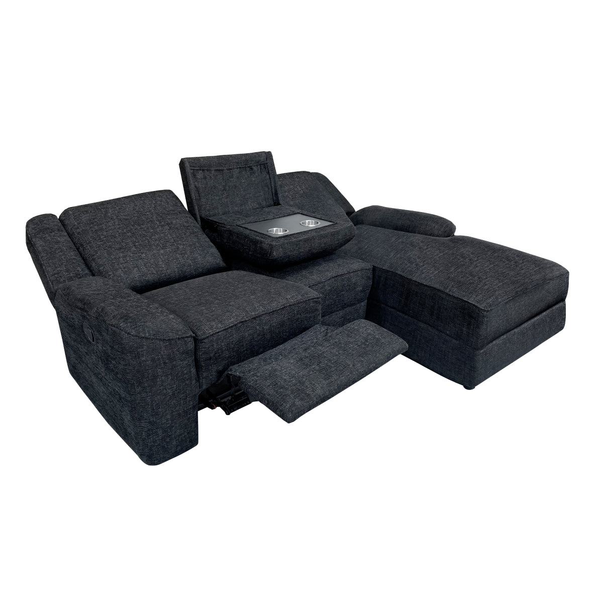 Monterey 2-Piece Reclining Sectional with Right Chaise
