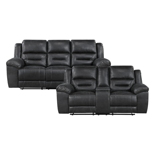 Hazen 2-Piece Living Room Set (Sofa and Love Seat)