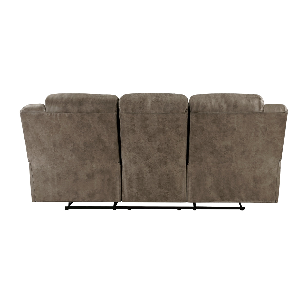 Hazen Double Reclining Sofa - Brown