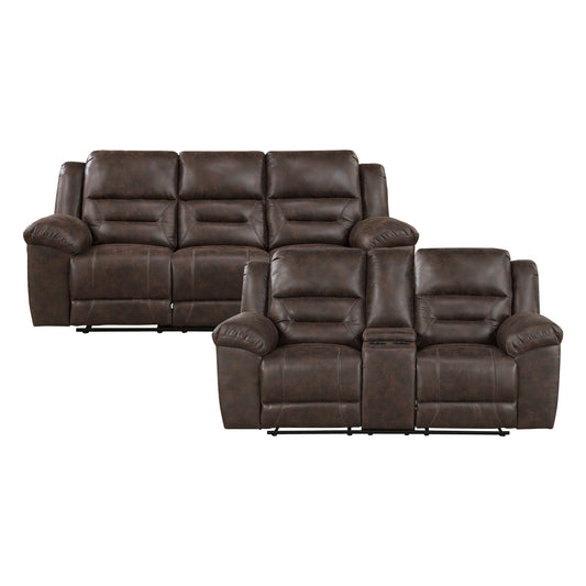 Hazen 2-Piece Living Room Set (Sofa and Love Seat)