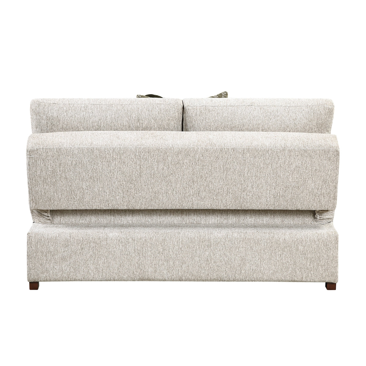 Isla Convertible Armless 2-Seater with Pull-out Bed and Click Motion Back