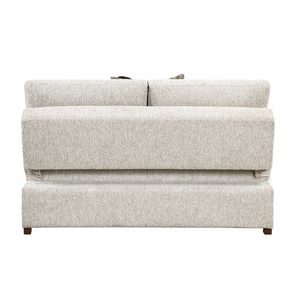 Isla Convertible Armless 2-Seater with Pull-out Bed and Click Motion Back