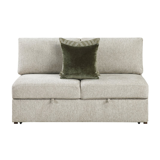 Isla Convertible Armless 2-Seater with Pull-out Bed and Click Motion Back