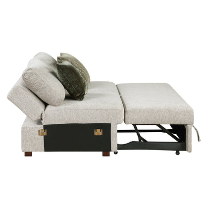Isla Convertible Armless 2-Seater with Pull-out Bed and Click Motion Back