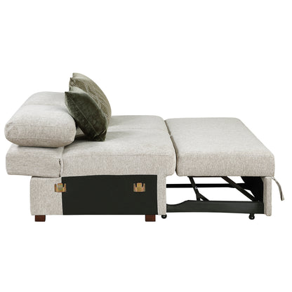 Isla Convertible Armless 2-Seater with Pull-out Bed and Click Motion Back