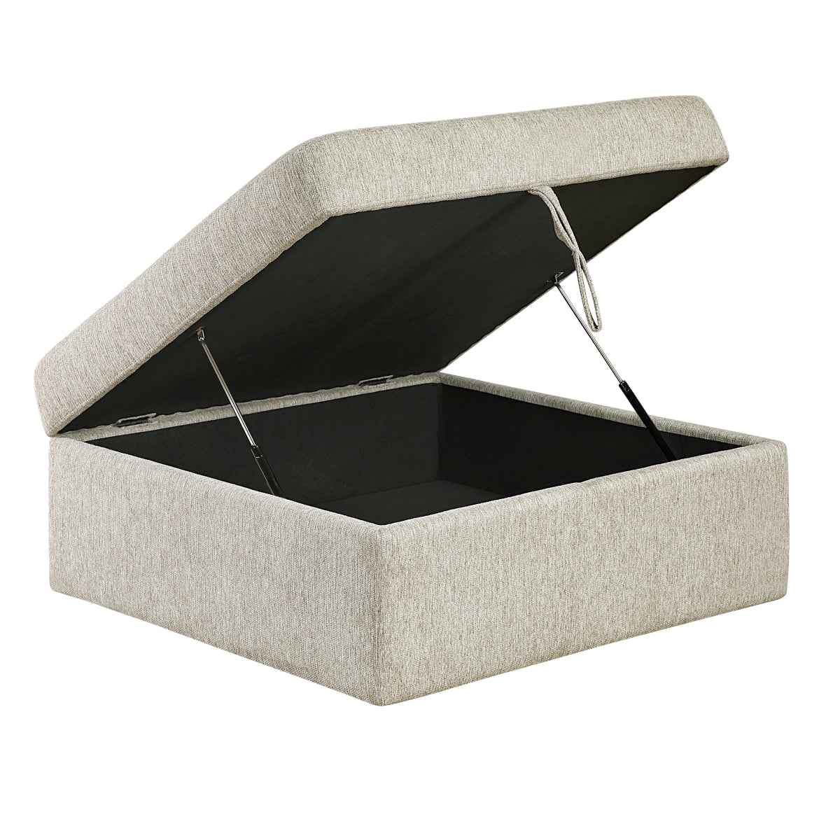 Isla Storage Ottoman with Casters - Sage Sand