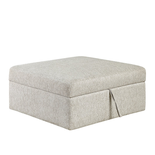 Isla Storage Ottoman with Casters - Sage Sand