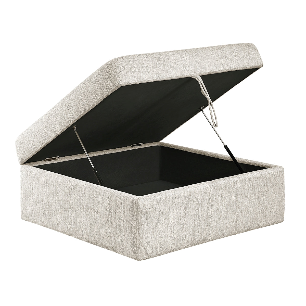 Isla Storage Ottoman with Casters - Beige