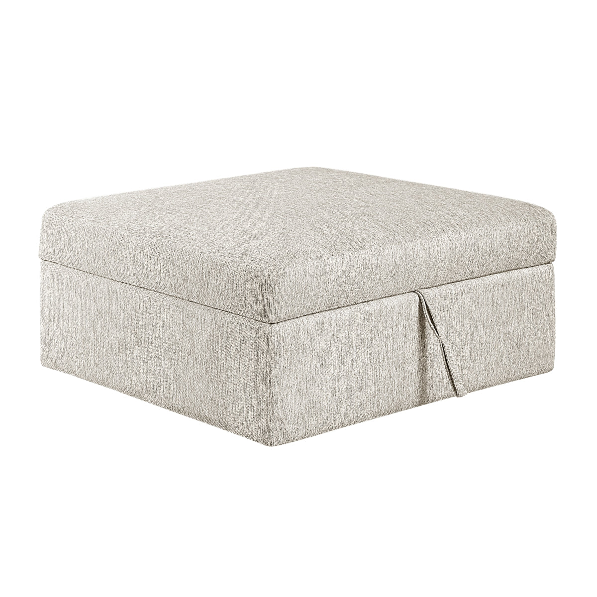 Isla Storage Ottoman with Casters - Beige