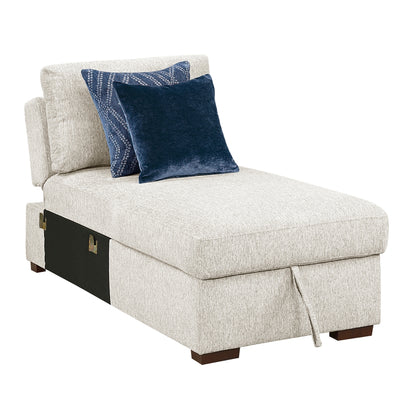 Isla Convertible Armless Storage Chaise with Click Motion Back