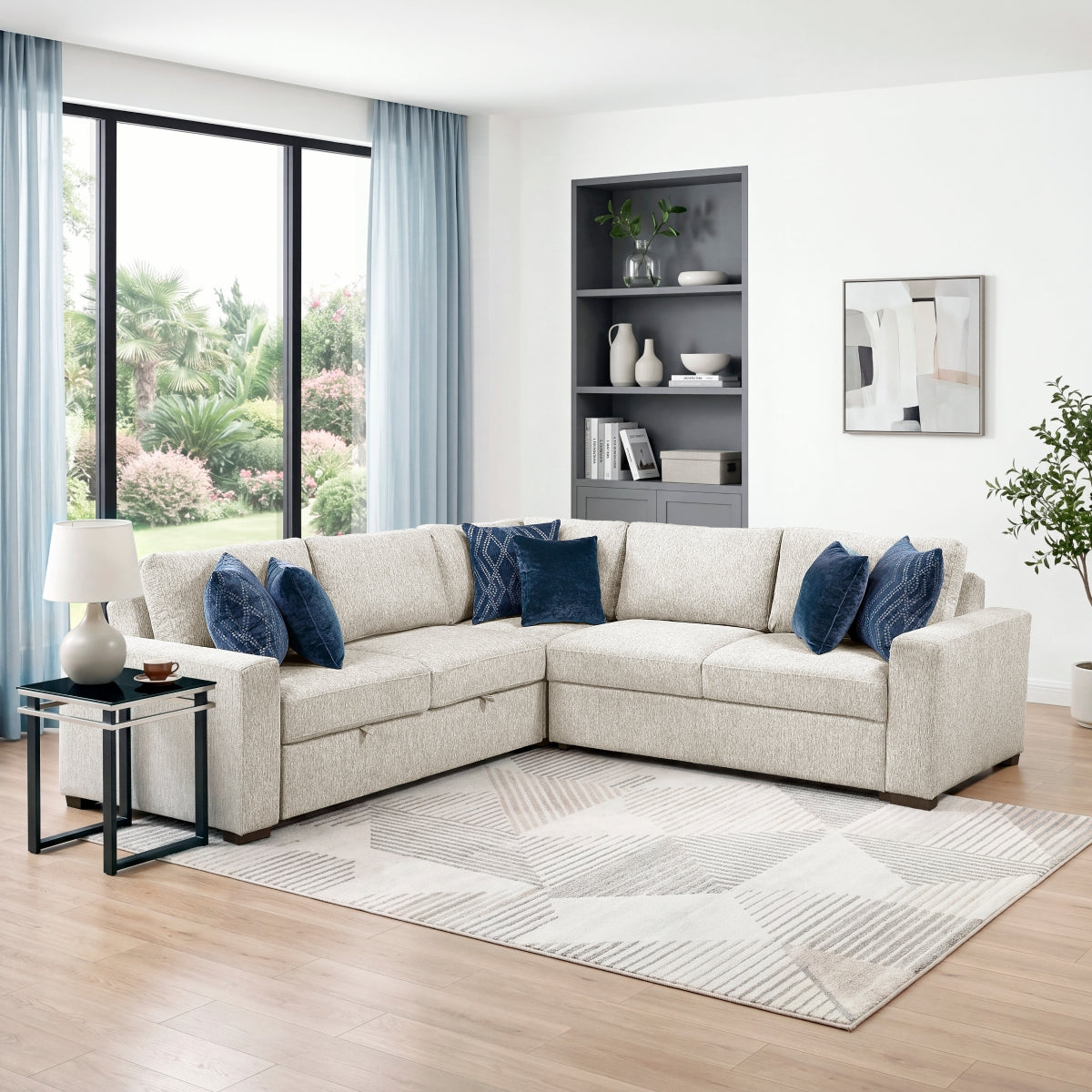 Isla 3-Piece Sectional with Pull-out Bed