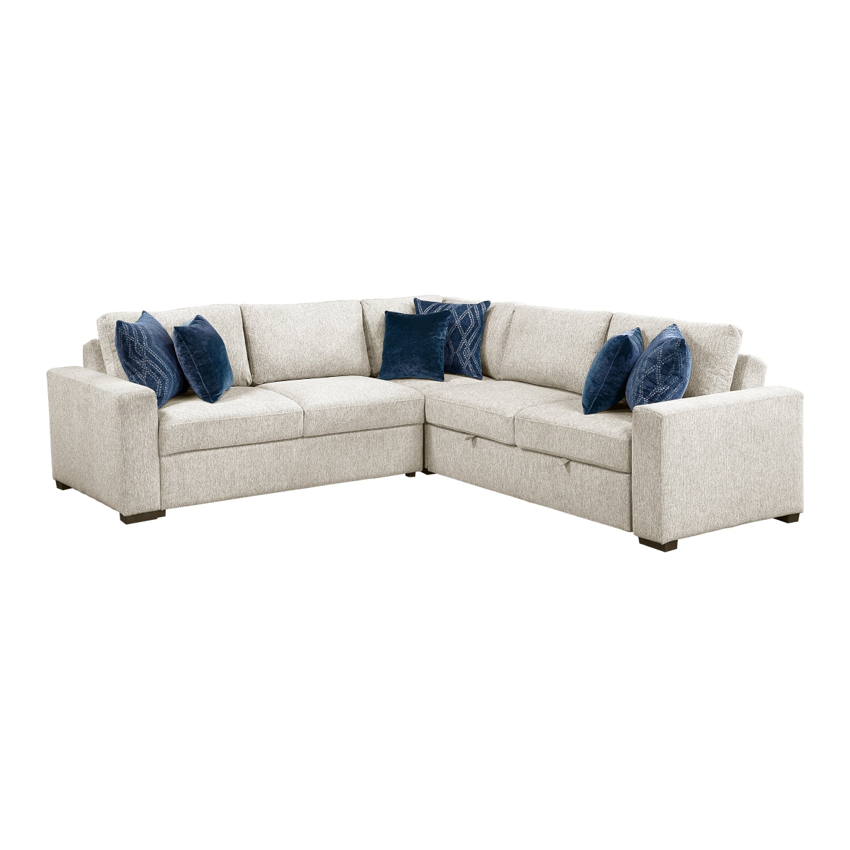 Isla 3-Piece Sectional with Pull-out Bed
