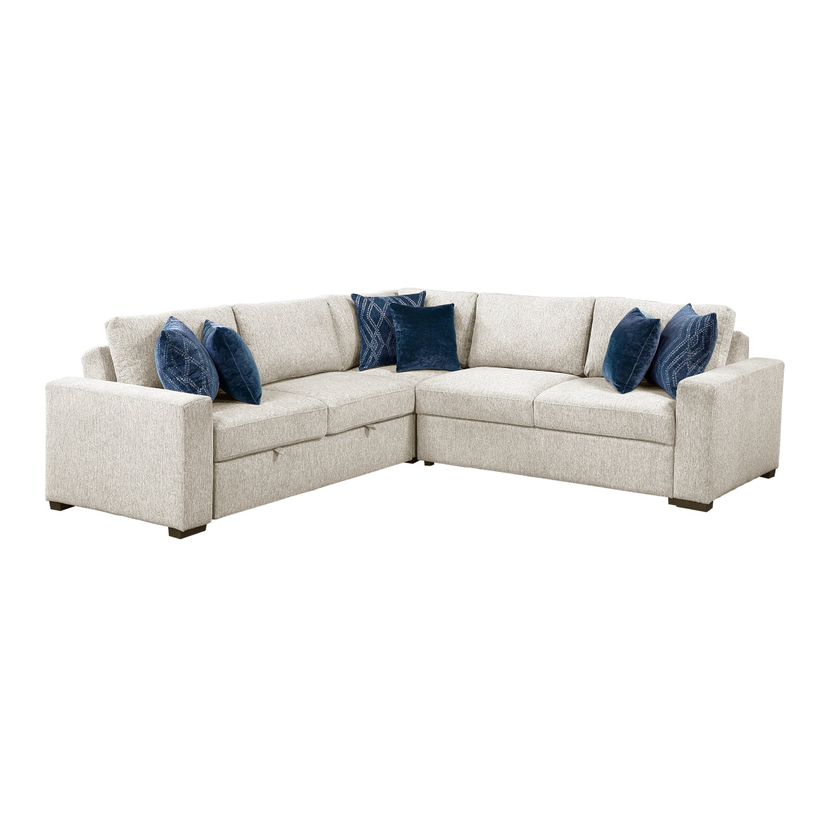 Isla 3-Piece Sectional with Pull-out Bed