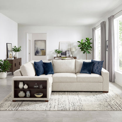 Isla 3-Piece Sectional with Pull-out Bed and Click Motion Back