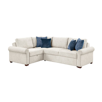 Isla 3-Piece Sectional with Pull-out Bed and Click Motion Back