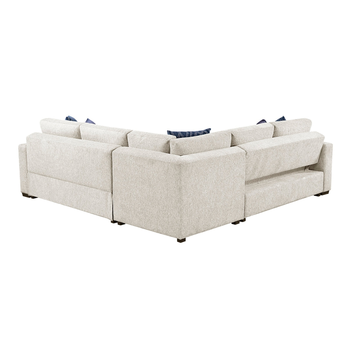 Isla 4-Piece Sectional with Pull-out Bed and Ottoman