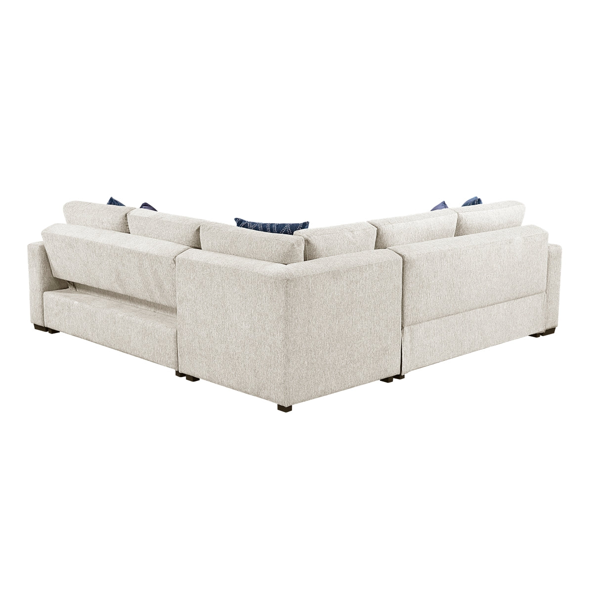 Isla 4-Piece Sectional with Pull-out Bed and Ottoman