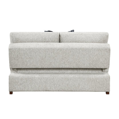 Isla Convertible Armless 2-Seater with Pull-out Bed and Click Motion Back