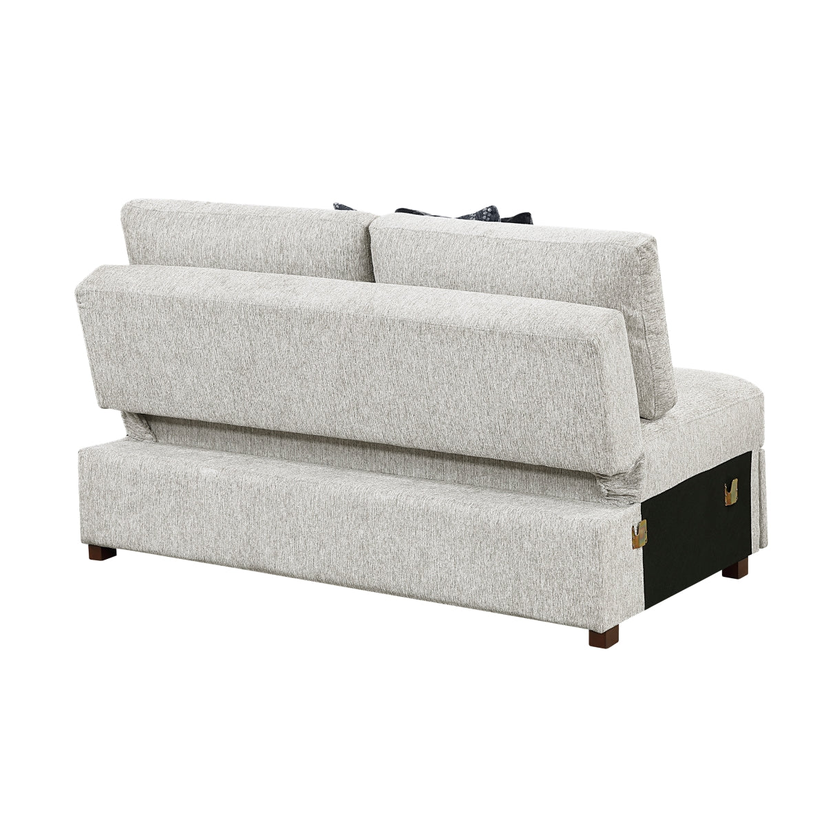 Isla Convertible Armless 2-Seater with Pull-out Bed and Click Motion Back