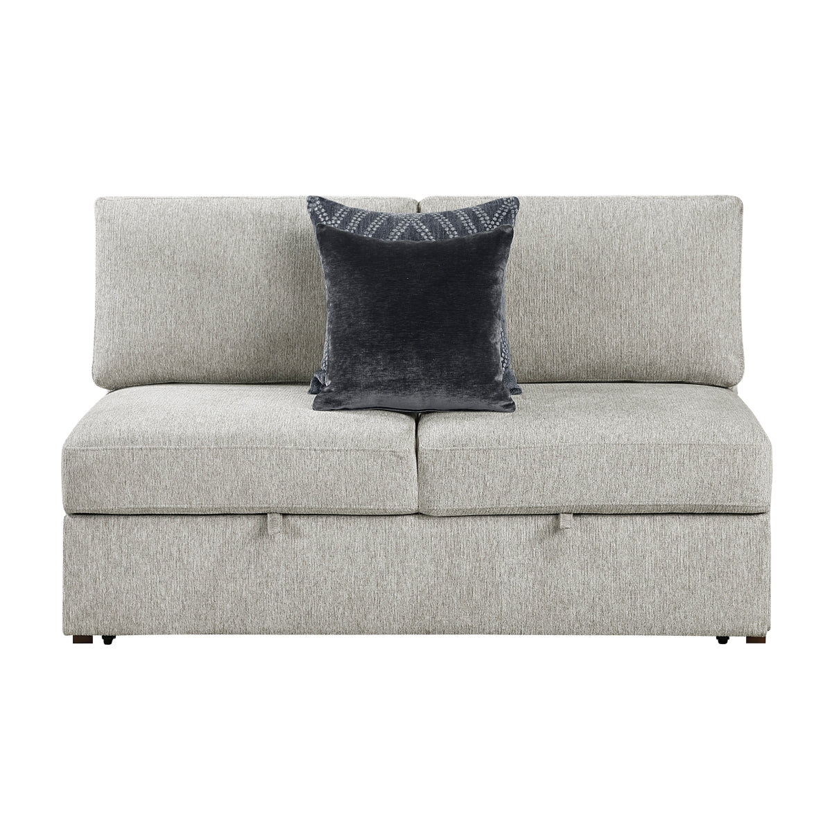 Isla Convertible Armless 2-Seater with Pull-out Bed and Click Motion Back