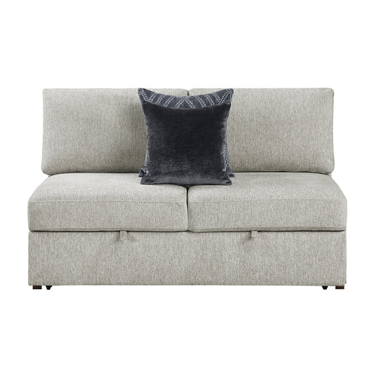 Isla Convertible Armless 2-Seater with Pull-out Bed and Click Motion Back