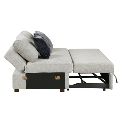 Isla Convertible Armless 2-Seater with Pull-out Bed and Click Motion Back