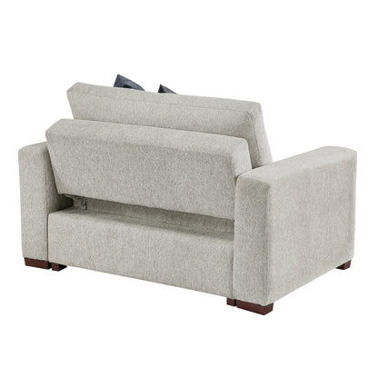 Isla Convertible Chair and a half with Pull-out Bed, Click Motion Back and Two Track Arms