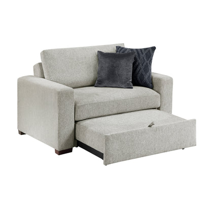 Isla Convertible Chair and a half with Pull-out Bed, Click Motion Back and Two Track Arms